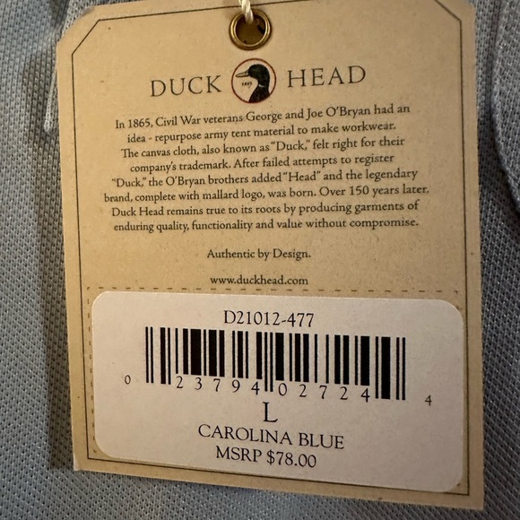 NWT Men's Blue Polo Shirt large - Picture 5 of 5